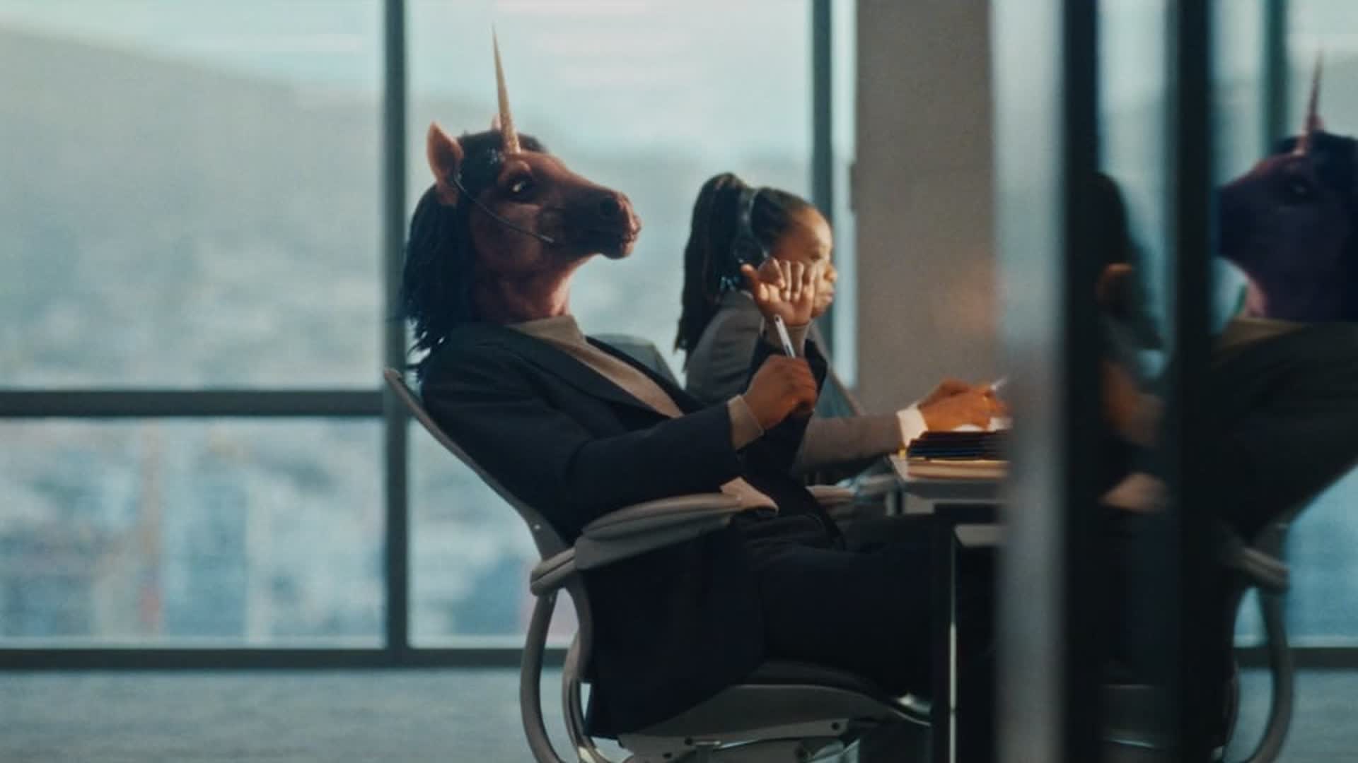 A unicorn in an office in RMB Rare Talent